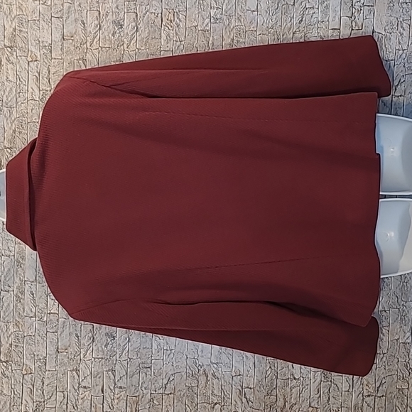 Maroon L.L. Bean Double Breasted Blazer Jacket - Picture 4 of 11